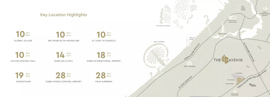 The Location of The Haven III by Meraki Dubailand